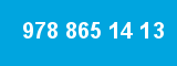978 865 14 13